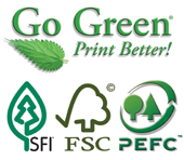 Chain-of-Custody Tri-Certified FSC, SFI and PEFC paper